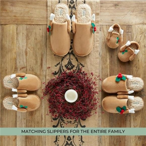Matching Family Holiday‎ Christmas Reindeer & Turkey Scuff - Picture 3 of 7